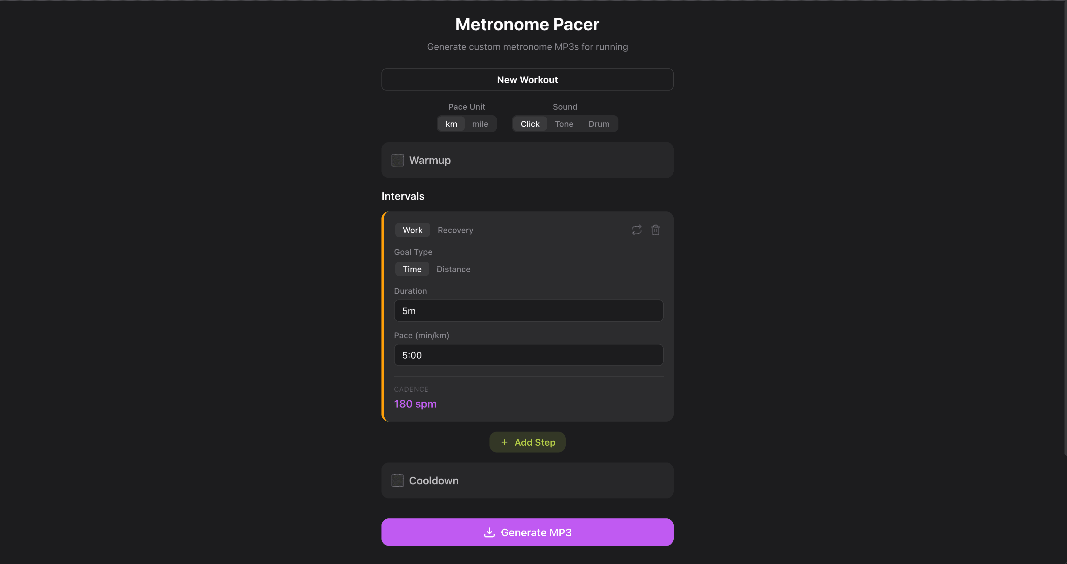 Metronome Pacer